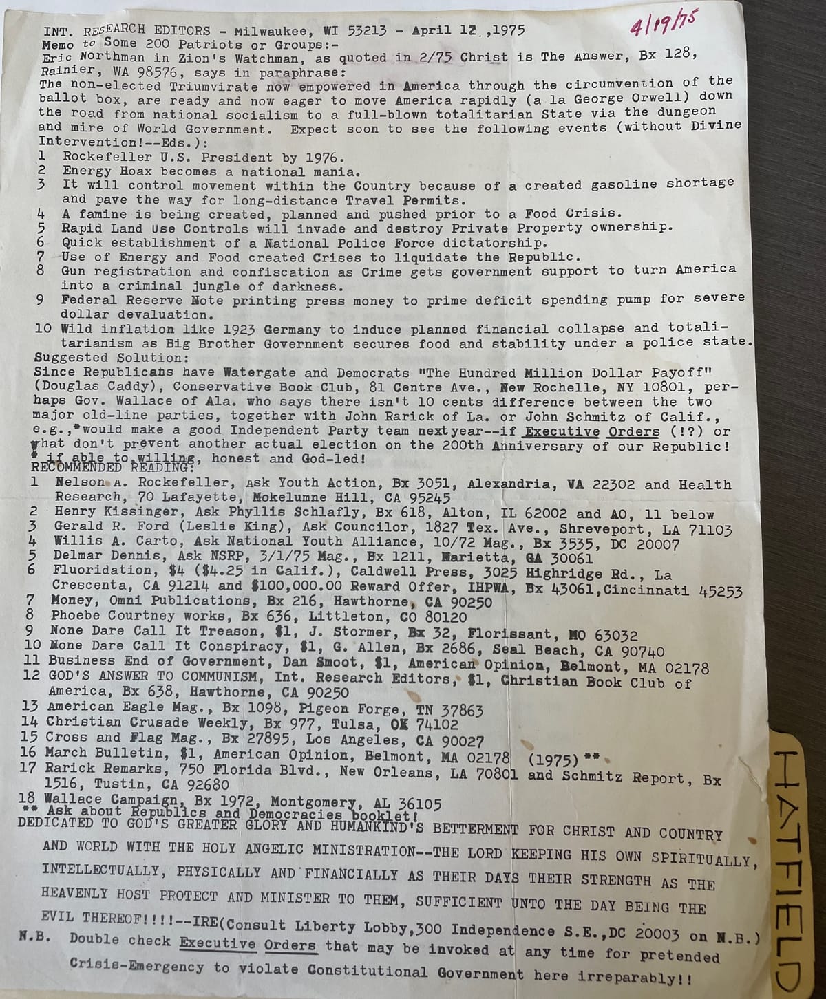 Why archival research matters: The power of a single document
