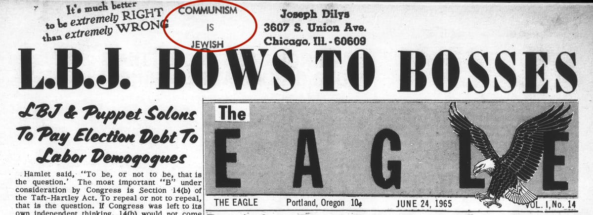 Antisemitism and the Genealogy of American anti-leftism