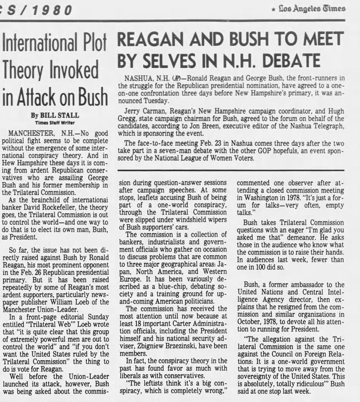 The Trilateral Shitpost Fire that was the 1980 GOP convention, part 1