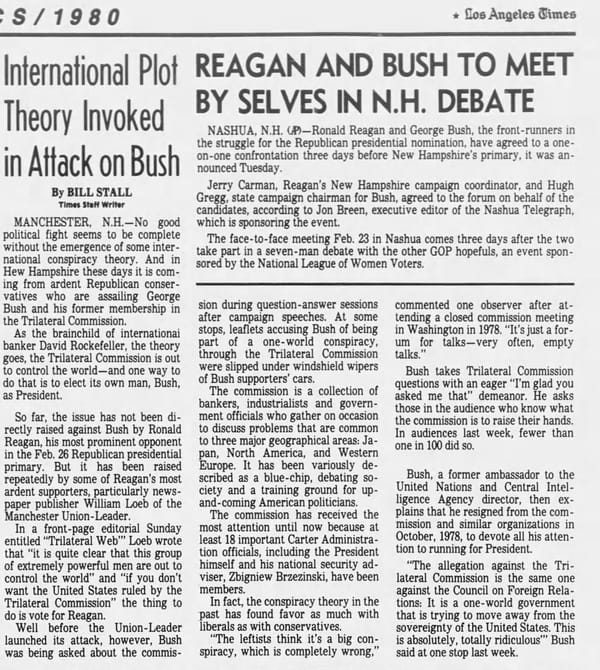 The Trilateral Shitpost Fire that was the 1980 GOP convention, part 1